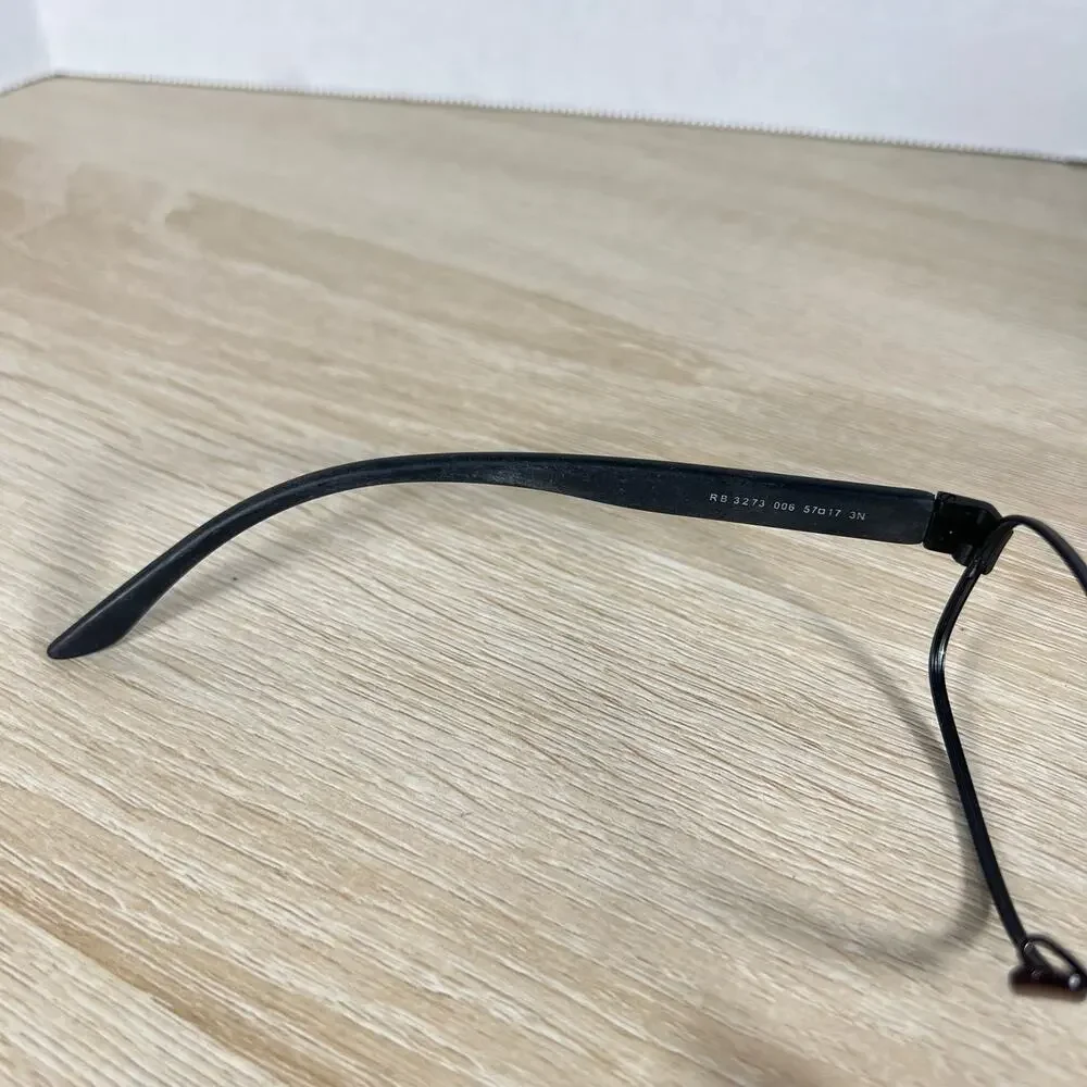 Ray-Ban RB3273 006 Sunglasses FRAMES ONLY Black Pilot Italy 57-17